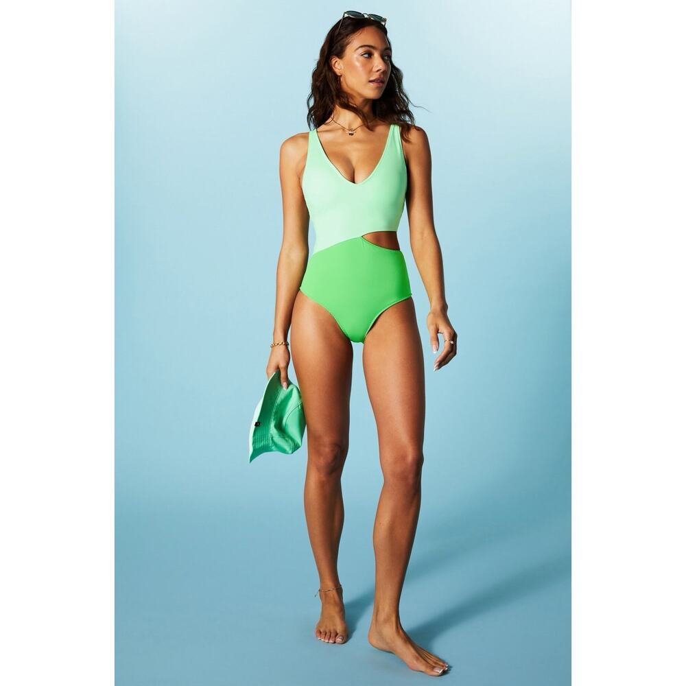 Fabletics Asymmetrical Cutout Shaping One-Piece S… - image 1